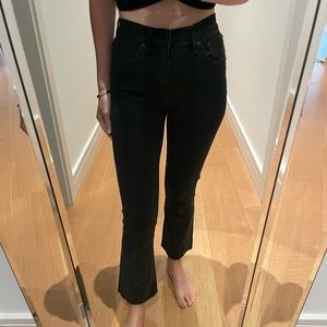 Madewell Black Cali Boot Jeans, Size 24